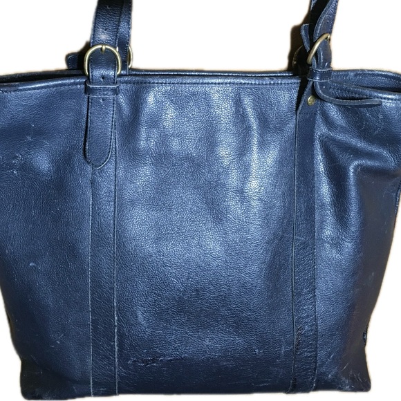 IIBisonte Grained Leather Large Tote Shoulder Handbag DISTRESSED - Picture 4 of 16